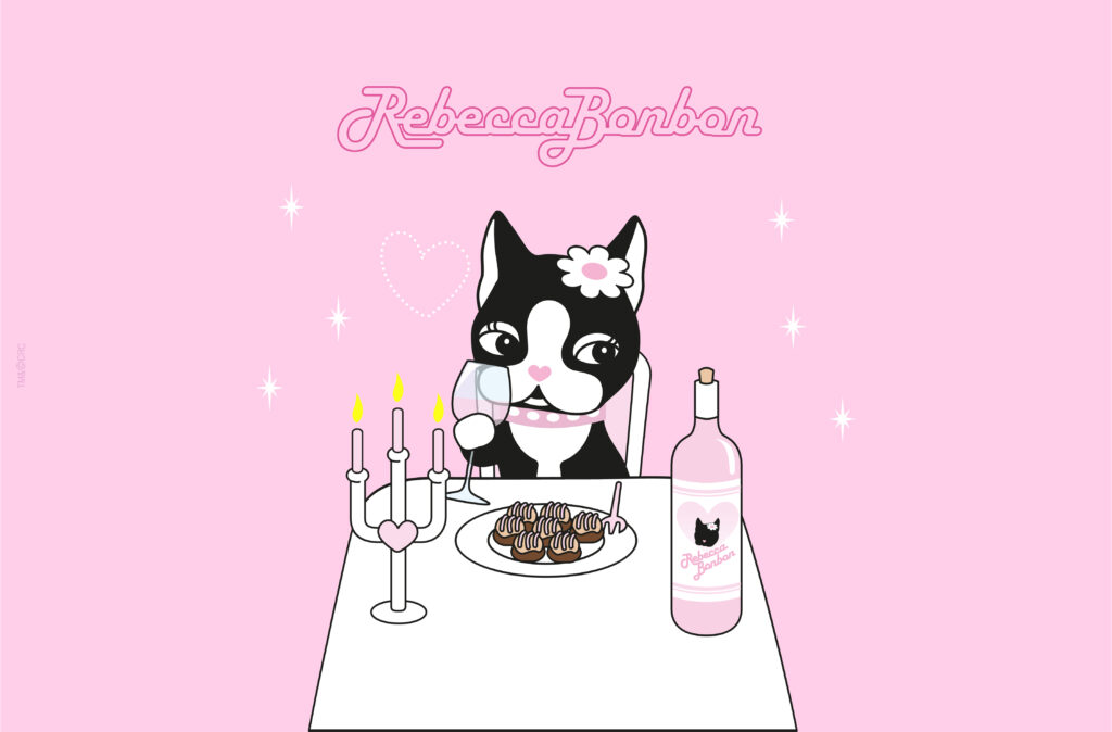 Rebecca Bonbon em um jantar elegante