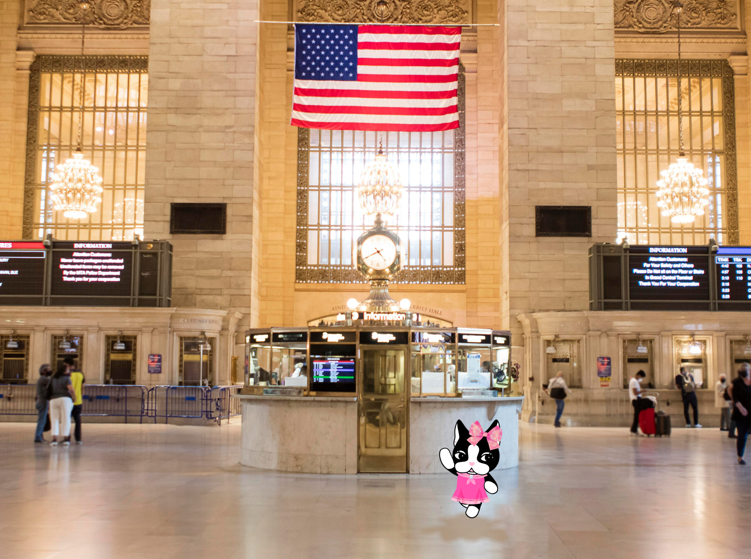 Rebecca Bonbon no Grand Central Terminal em New York.